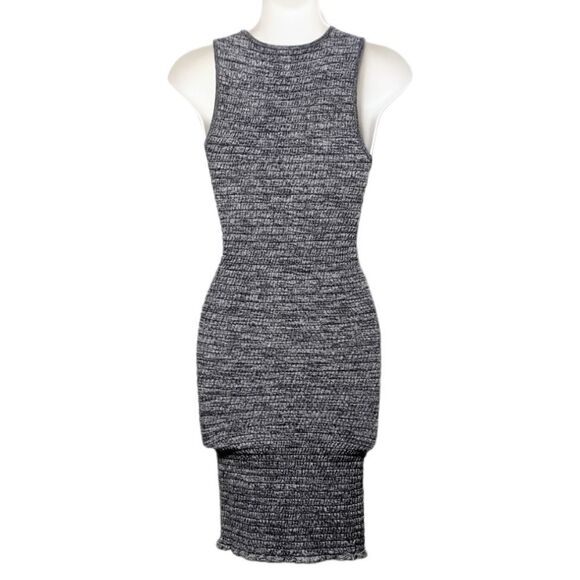 WILFRED FREE Gray Shayk Smocked Bodycon Dress XXS - Picture 7 of 10